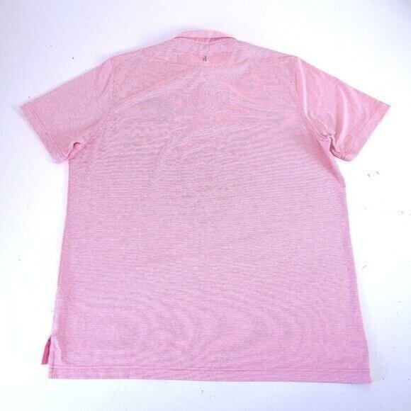 Johnnie-O Pink Stripe Performance Golf Polo Shirt XL - Picture 6 of 9